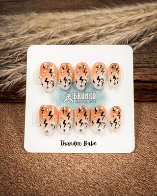 Short Almond Western Press-On Nails – Press-on Nails from Bronco Western Supply Co.
