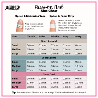 Short Square Western Press-On Nails – Press-on Nails from Bronco Western Supply Co.