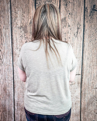 Sienna Drift Short Sleeved Hacci Tee in Ash Mocha – Apparel from Bronco Western Supply Co.