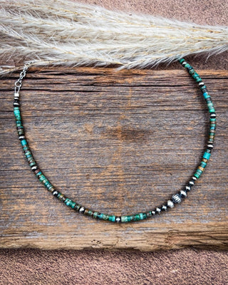 Sierra Verde Turquoise Heishi Necklace – Jewelry from Bronco Western Supply Co.