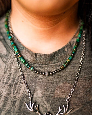 Sierra Verde Turquoise Heishi Necklace – Jewelry from Bronco Western Supply Co.