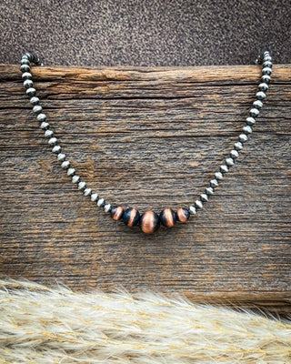 Silver Divide Sterling Silver & Graduated Copper Pearl Necklace – Jewelry from Bronco Western Supply Co.