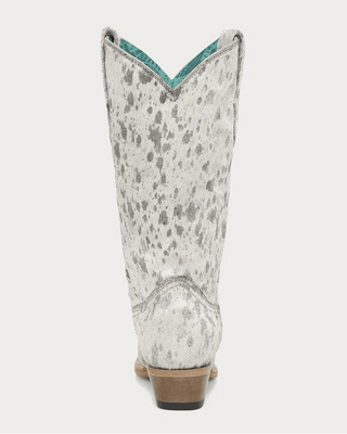 Silver Muse Hair On Snip Toe Boots in Bone by Corral Boots – Women's Boots from Bronco Western Supply Co.