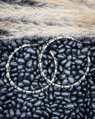Silver Rowan Scalloped Hoop Earrings – Jewelry from Bronco Western Supply Co.