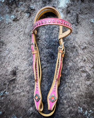Silver Royal Azalea Browband Headstall – Headstalls & Accessories from Bronco Western Supply Co.