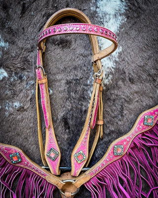Silver Royal Azalea Browband Headstall – Headstalls & Accessories from Bronco Western Supply Co.