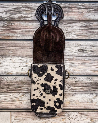 Silver Royal - Leather Rear Cinch/Horn Bag - Hair On – Saddle Bags from Bronco Western Supply Co.