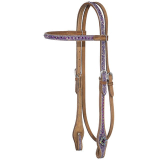 Silver Royal Sweet Pea Browband Headstall – Headstalls & Accessories from Bronco Western Supply Co.