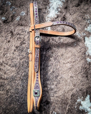 Silver Royal Sweet Pea Browband Headstall – Headstalls & Accessories from Bronco Western Supply Co.