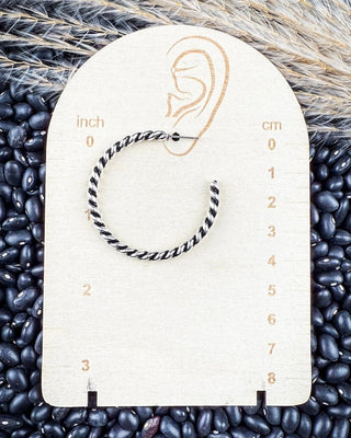 Silver Spin Fashion Hoop Earrings – Jewelry from Bronco Western Supply Co.