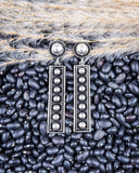 Silver Spur Fashion Bar Earrings - Jewelry - Blue Tortoise - Bronco Western Supply Co.
