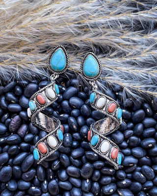 Sister Post Dangle Fashion Earrings - Rust – Jewelry from Bronco Western Supply Co.