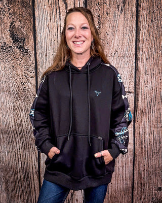 Smoke Signal Aztec Hoodie – Apparel from Bronco Western Supply Co.
