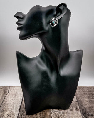 Solace Sunburst Fashion Stud Earrings in Turquoise – Jewelry from Bronco Western Supply Co.