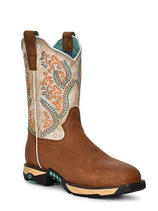 Solara Bloom Safety Toe Corral Boot – Women's Boots from Bronco Western Supply Co.