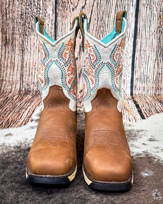 Solara Bloom Safety Toe Corral Boot – Women's Boots from Bronco Western Supply Co.