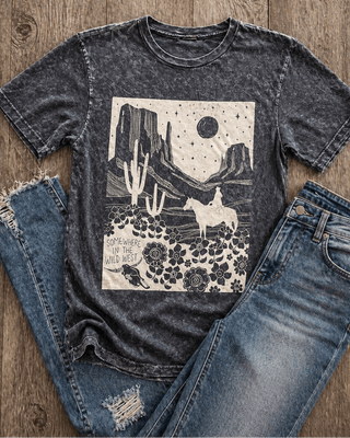 Somewhere In The Wild West Graphic Tee - Black – Apparel from Bronco Western Supply Co.