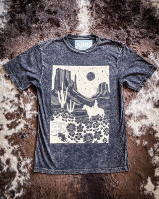 Somewhere In The Wild West Graphic Tee - Black - Apparel - Bronco Western Supply Co. - Bronco Western Supply Co.