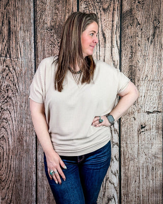 Sonora Flow Ribbed Batwing Top in Ash Mocha – Apparel from Bronco Western Supply Co.