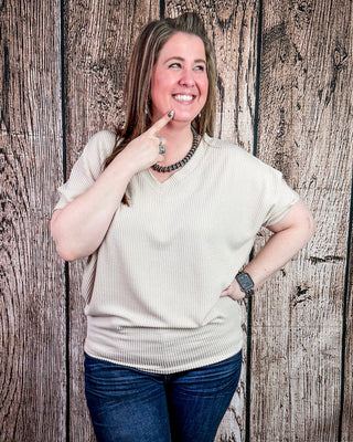 Sonora Flow Ribbed Batwing Top in Ash Mocha – Apparel from Bronco Western Supply Co.