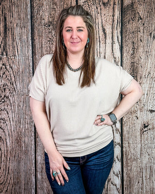 Sonora Flow Ribbed Batwing Top in Ash Mocha – Apparel from Bronco Western Supply Co.