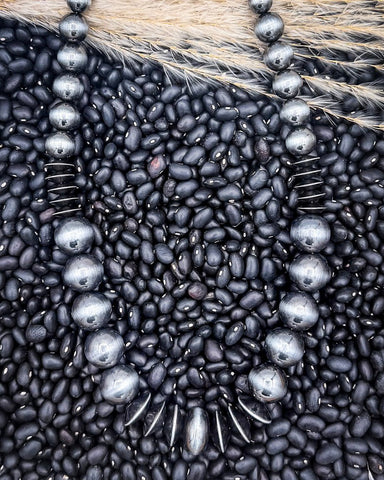 Sophie Navajo Pearl Fashion Necklace - Silver - Jewelry - Blue Tortoise - Bronco Western Supply Co.