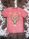 Southwestern Eagle Graphic Tee - Wine - Apparel - Lotus Fashion - Bronco Western Supply Co.