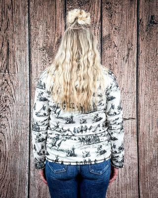 Spirit of the Plains Quarter Zip Pullover by Sterling Kreek – Apparel from Bronco Western Supply Co.