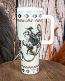 Spurred On – 40oz Rodeo Tumbler with Handle - Gift Items - Lucky & Blessed - Bronco Western Supply Co.