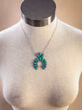 Squash Blossom Chain Fashion Necklace - Jewelry - Blue Tortoise - Bronco Western Supply Co.