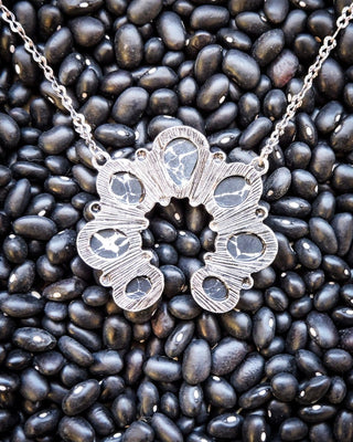Squash Blossom Chain Necklace - Black - Western Jewelry - Bronco Western Supply Co.