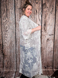 Stampede Embroidered Mesh Lace Duster - Apparel - Lucky & Blessed - Bronco Western Supply Co.