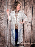 Stampede Embroidered Mesh Lace Duster - Apparel - Lucky & Blessed - Bronco Western Supply Co.