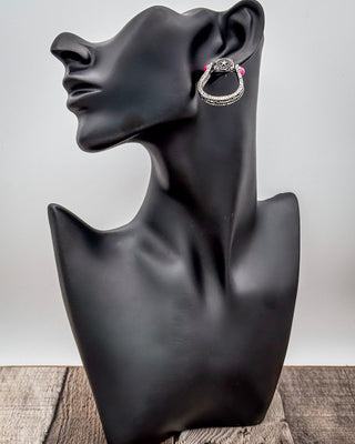 Star Stirrup Fashion Stud Earrings - Pink – Jewelry from Bronco Western Supply Co.