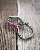 Star Stirrup Fashion Stud Earrings - Pink - Jewelry - Blue Tortoise - Bronco Western Supply Co.