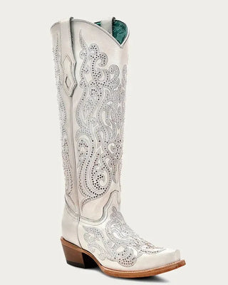 Starlita in White Crystal Corral Boot – Women's Boots from Bronco Western Supply Co.