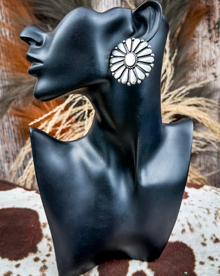Steel Petal Fashion Stud Earring – Jewelry from Bronco Western Supply Co.
