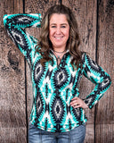 Sterling Kreek - Aztec Everest Fitted Pullover - Shirts & Tops - Sterling Kreek - Bronco Western Supply Co.