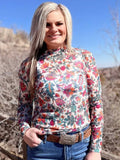 Sterling Kreek - Buy Myself Flowers Mesh Top - Apparel - Sterling Kreek - Bronco Western Supply Co.
