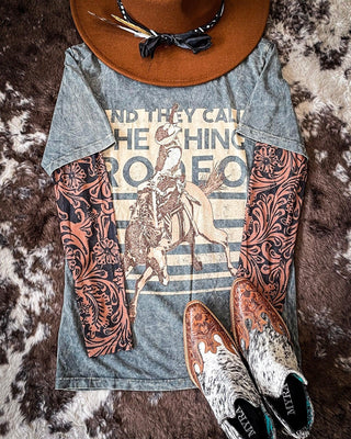 Sterling Kreek - Country Road Leather Mesh Top – Apparel from Bronco Western Supply Co.