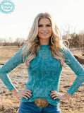 Sterling Kreek - Cowgirl Thing Mesh Top - Shirts & Tops - Sterling Kreek - Bronco Western Supply Co.