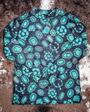 Sterling Kreek - Forever in Turquoise Mesh Top - Apparel - Sterling Kreek - Bronco Western Supply Co.