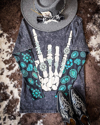 Sterling Kreek - Forever in Turquoise Mesh Top – Apparel from Bronco Western Supply Co.