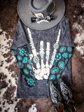 Sterling Kreek - Forever in Turquoise Mesh Top - Apparel - Sterling Kreek - Bronco Western Supply Co.