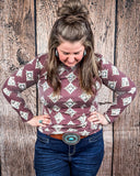 Sterling Kreek - High Plains Aztec Top - Shirts & Tops - Sterling Kreek - Bronco Western Supply Co.