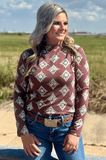 Sterling Kreek - High Plains Aztec Top - Shirts & Tops - Sterling Kreek - Bronco Western Supply Co.