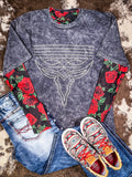 Sterling Kreek - Rose of My Heart Mesh Top - Apparel - Sterling Kreek - Bronco Western Supply Co.