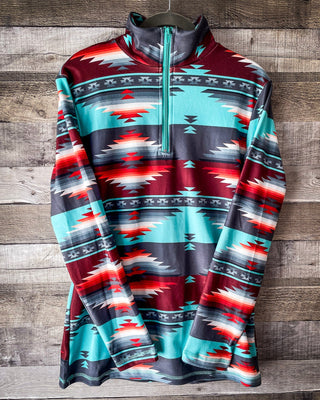 Sterling Kreek - Texas Rain Fitted Quarter Zip Pullover – Apparel from Bronco Western Supply Co.