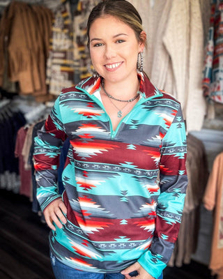 Sterling Kreek - Texas Rain Fitted Quarter Zip Pullover – Apparel from Bronco Western Supply Co.