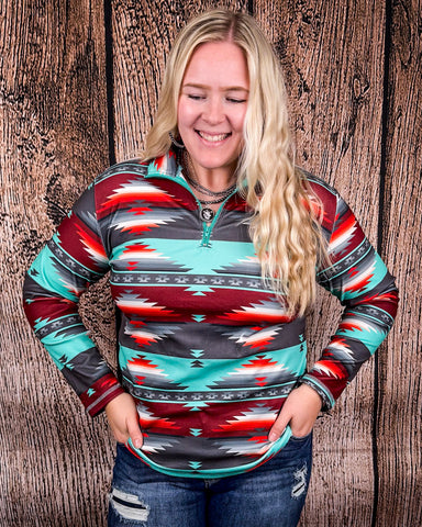 Sterling Kreek - Texas Rain Fitted Quarter Zip Pullover - Apparel - Sterling Kreek - Bronco Western Supply Co.